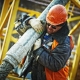 Contruction worker at work
