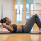 Abs Balance training in a physiotherapy session.
