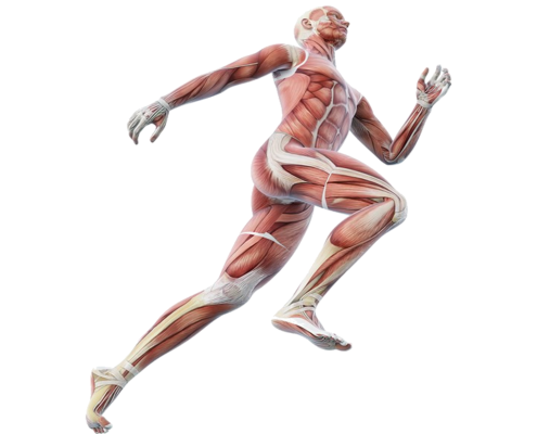 Running Human Body muscles