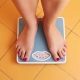 Female Feet on a scale